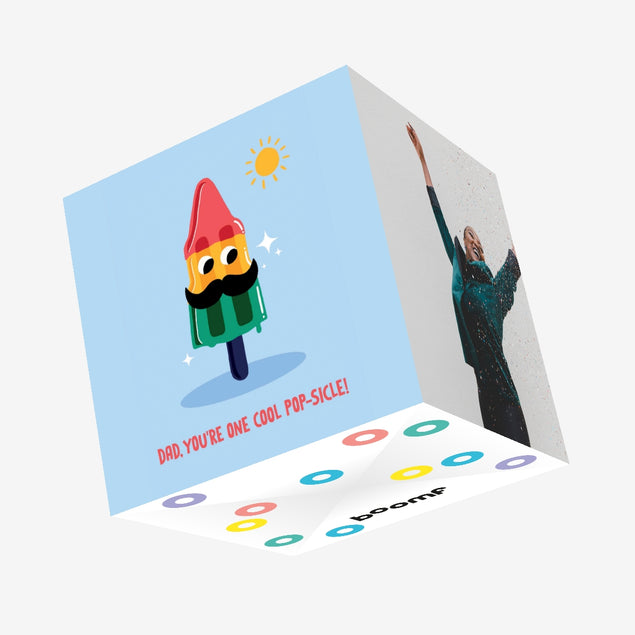 Dad You’re One Cool Popsicle Father’s Day Confetti-exploding Greetings Card