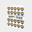 Happy Pride Pixel Hearts Card