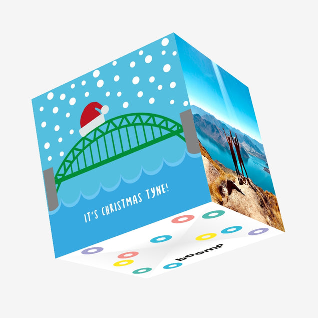It's Christmas Tyne Confetti-exploding Greetings Card