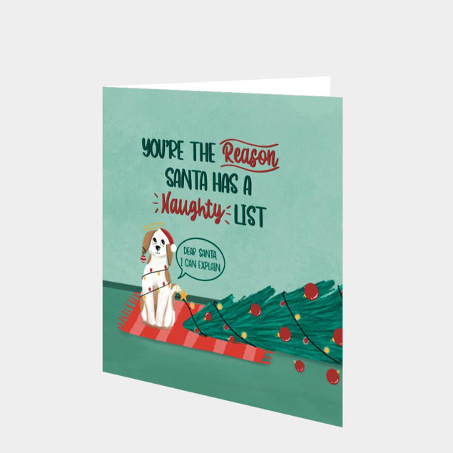 Naughty List Christmas Card