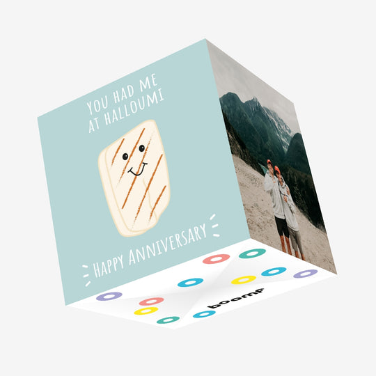 You Had Me At Halloumi Confetti-exploding Greetings Card