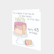 Happy 43 Birthday Card