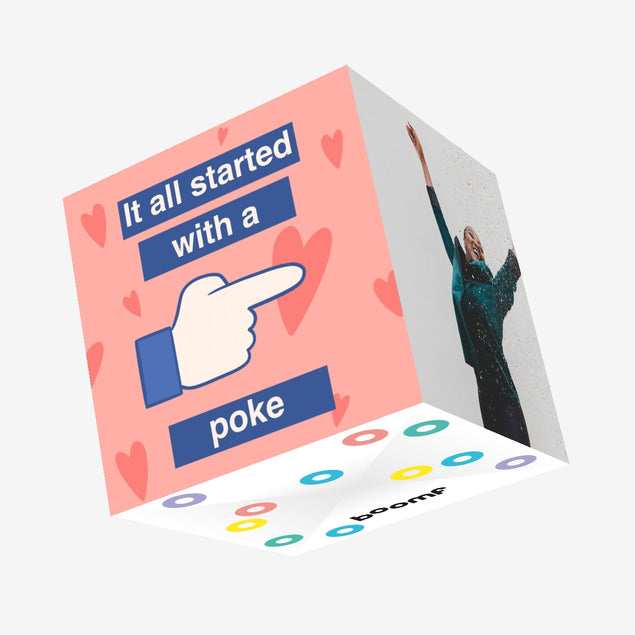 It All Started With A Poke Confetti-exploding Greetings Card