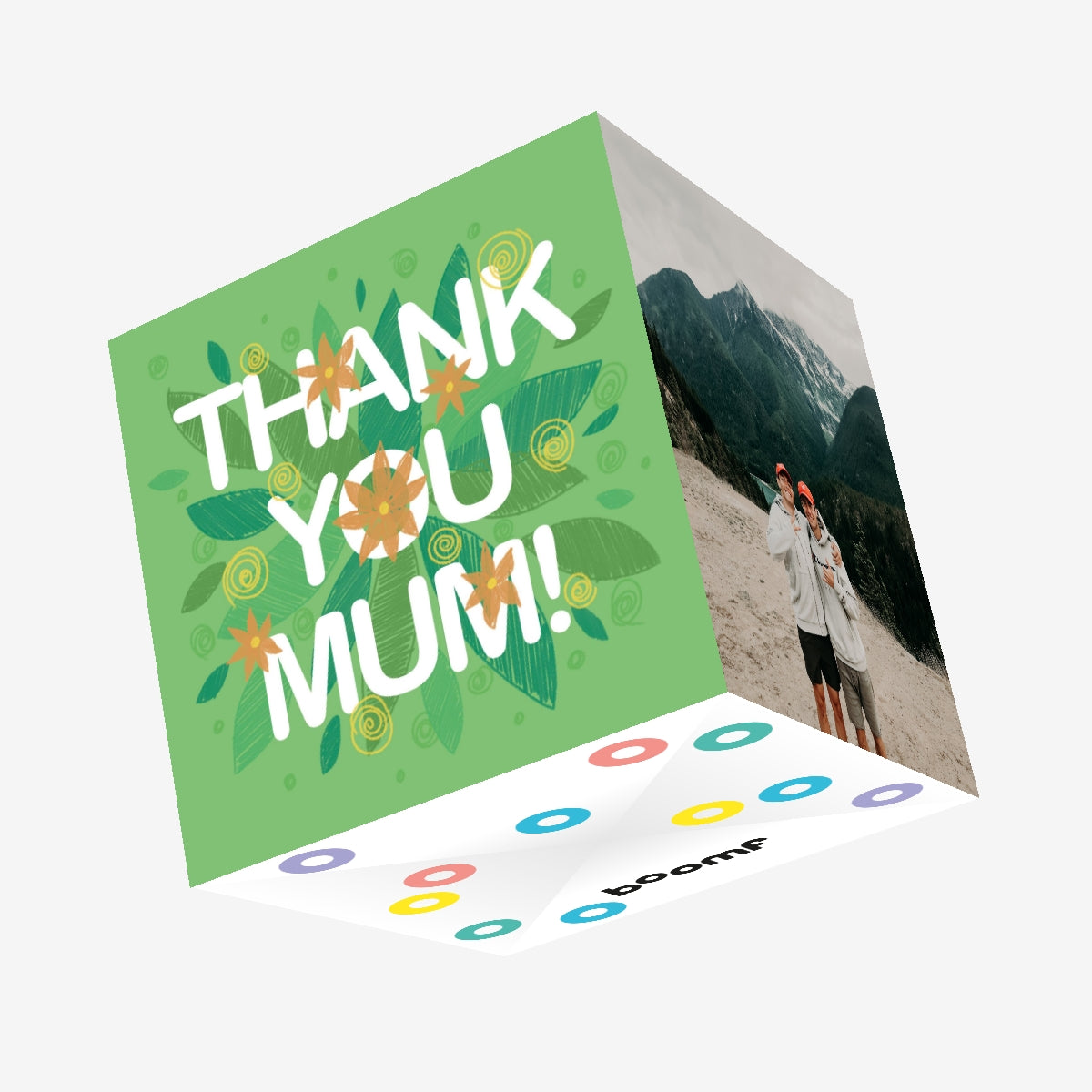 Thank You Mum Leaves Confetti-exploding Greetings Card – Boomf