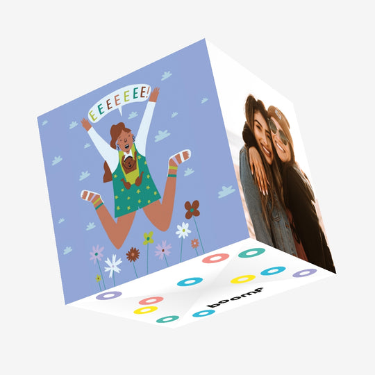 Eeee! Confetti-exploding Greetings Card