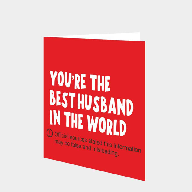 You're The Best Husband In The World Card