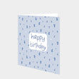 Happy Birthday Tiny Blue Flowers Card