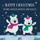 Auntie And Uncle Cute Polar Bears Christmas Card