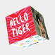 Hello Tiger Bomb 3D Cube Card