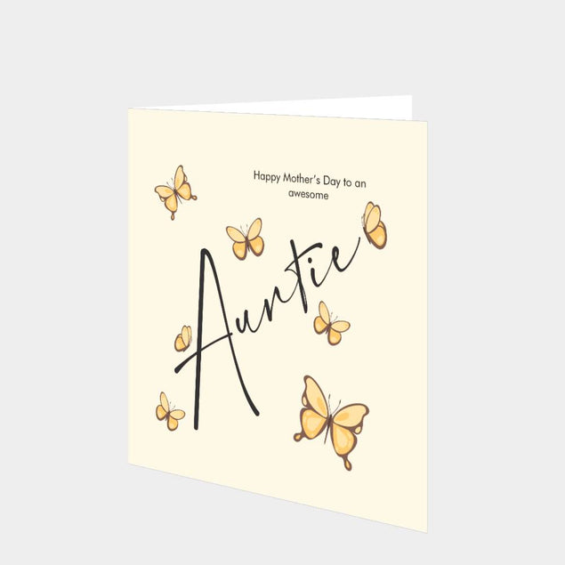 Awesome Auntie Mother's Day Card