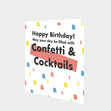 Confetti & Cocktails Card Greeting Card - 2