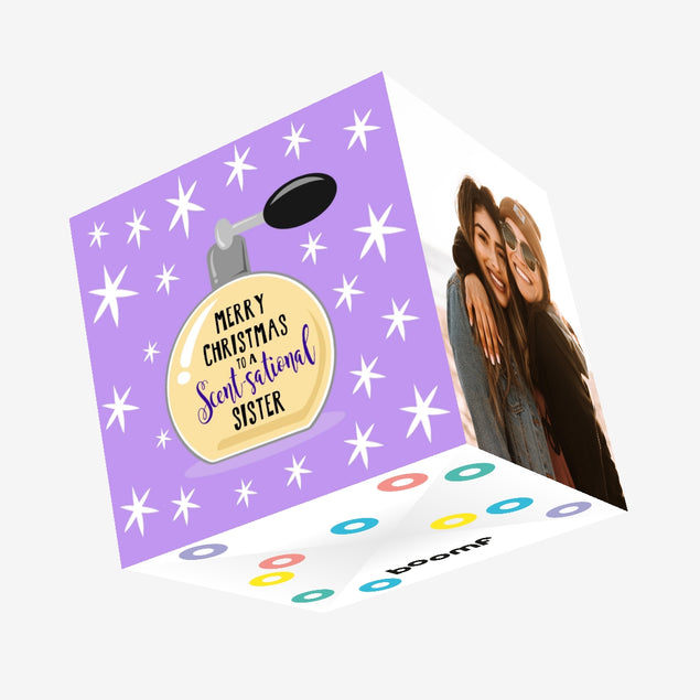 Scent-sational Sister Christmas Confetti-exploding Greetings Card
