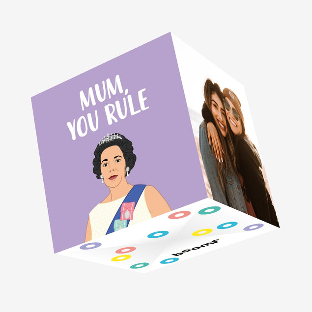 Mum You Rule Confetti-exploding Greetings Card