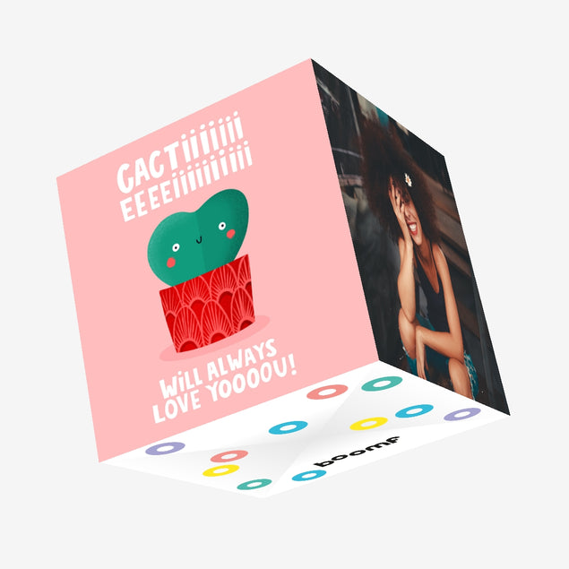 Funny Cactus Love Confetti-exploding Greetings Card