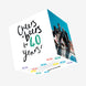 Cheers & Beers to 40 Years Confetti-exploding Greetings Card