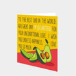 Avocado Best Dad In The World Card