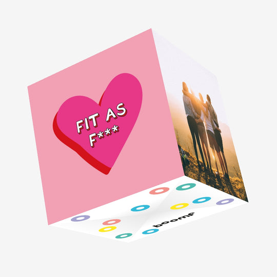 Fit As F*** Birthday Confetti-exploding Greetings Card