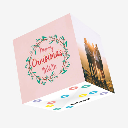Merry Christmas Mum Confetti-exploding Greetings Card
