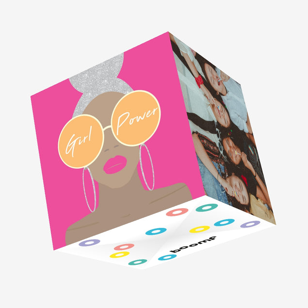 Girl Power Confetti-exploding Greetings Card