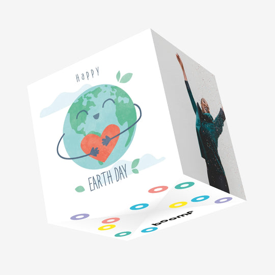 Happy Earth Day Love Confetti-exploding Greetings Card