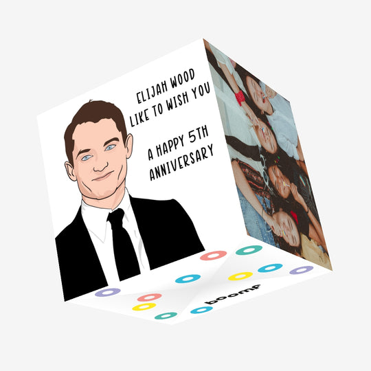 Elijah Wood Anniversary Confetti-exploding Greetings Card