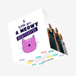 I Wish You A Meowy Birthday Cute Purple Cat Confetti-exploding Greetings Card