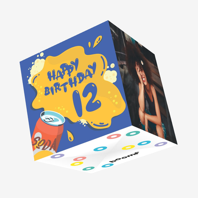 Happy 12th Birthday Confetti-exploding Greetings Card