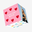 Love You Bestie Confetti-exploding Greetings Card