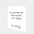 Hair Mascara Card