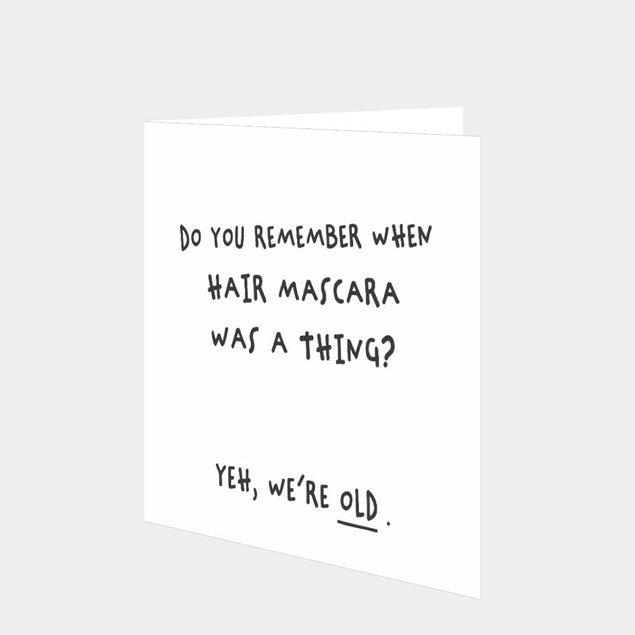 Hair Mascara Card
