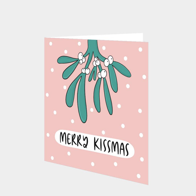 Merry Kissmass Christmas Card