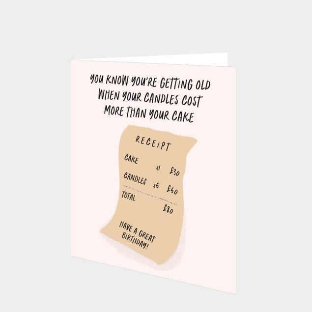Birthday Receipt Card