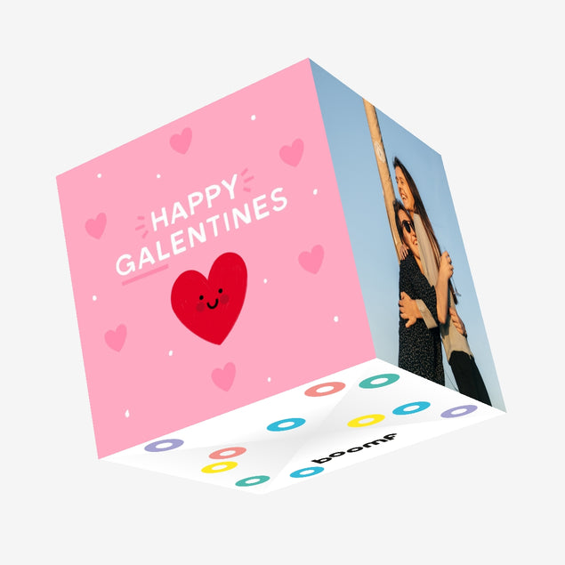 Happy Galentines Confetti-exploding Greetings Card