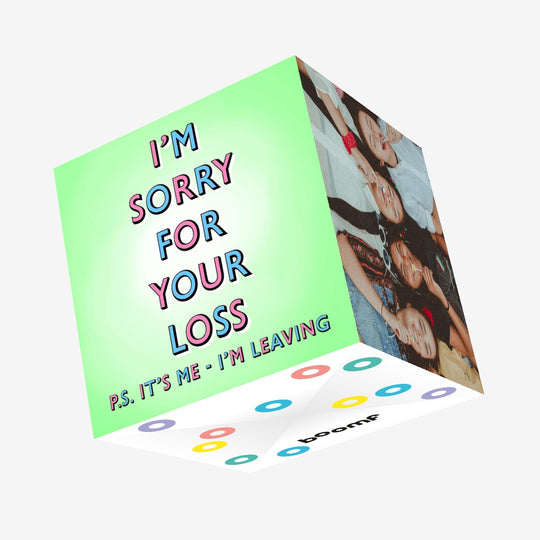 Sorry For Your Loss, I'm Leaving Confetti-exploding Greetings Card