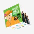 Happy April Birthday Queen Confetti-exploding Greetings Card