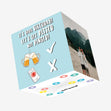Let's get pissed not pinged Confetti-exploding Greetings Card
