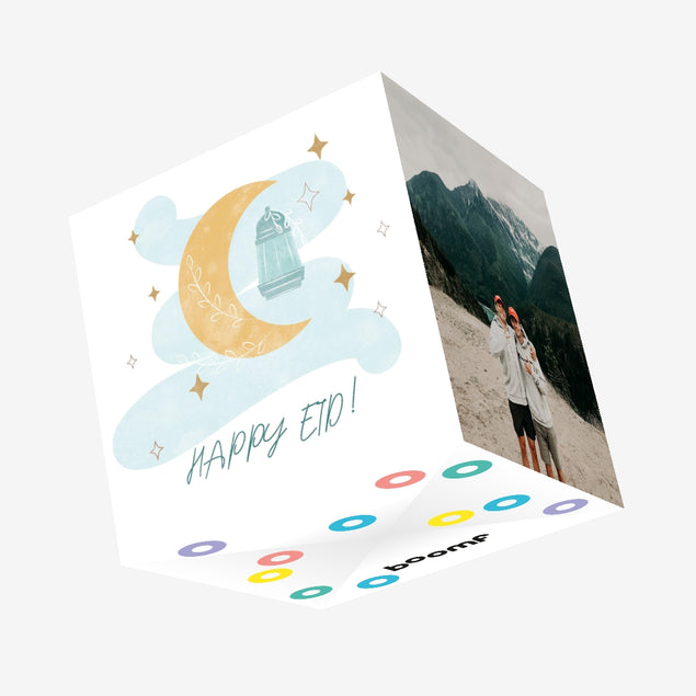 Happy Eid Confetti-exploding Greetings Card