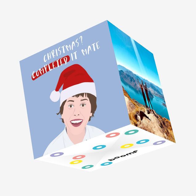 Christmas? Completed It Mate Confetti-exploding Greetings Card