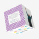 Purple Stripes Happy Silver Anniversary Son-In-Law Confetti-exploding Greetings Card