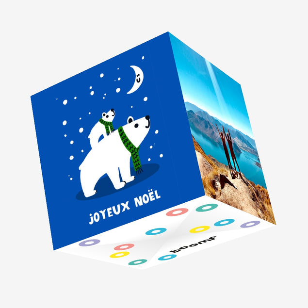 Cute Polar Bears Christmas Confetti-exploding Greetings Card