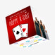 Poker Wish You A Lucky Year Happy Birthday Confetti-exploding Greetings Card
