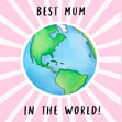 Best Mum Bomb 3D Cube Card