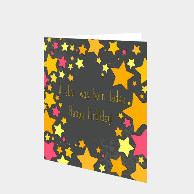 A Star Was Born Today Card