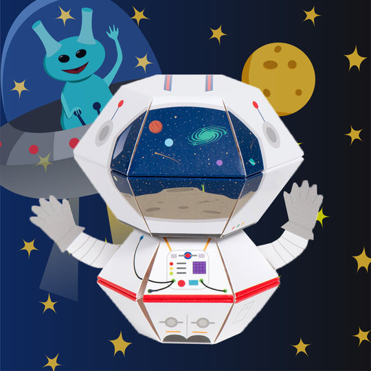 Astronaut 3D Pop-up Confetti Wild Card