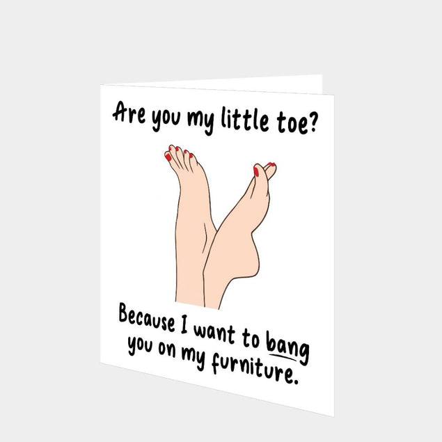 Are You My Little Toe? Card