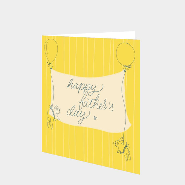 Happy Father's Day Yellow Card