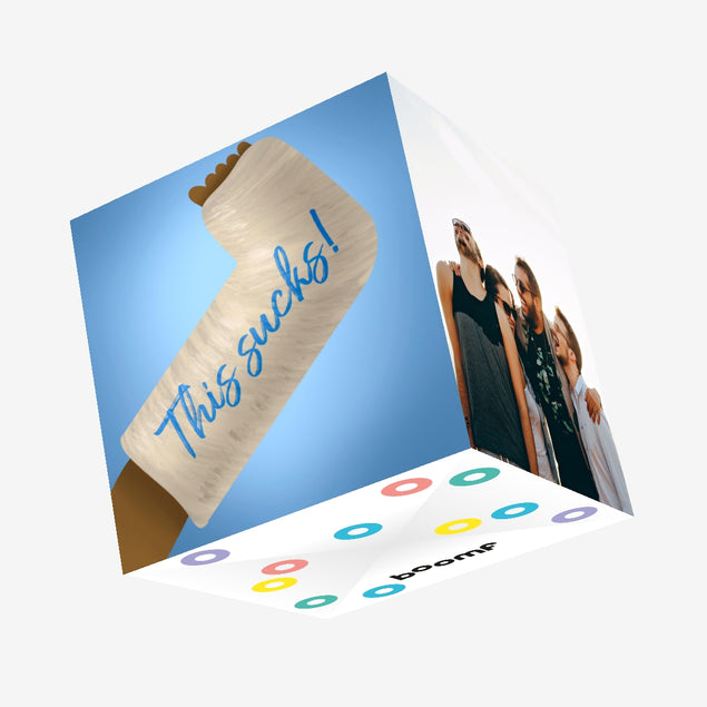 This Sucks Broken Leg Confetti-exploding Greetings Card