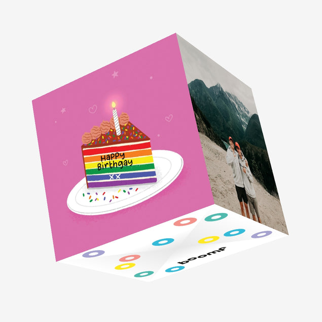 Happy BirthGAY XX Confetti-exploding Greetings Card