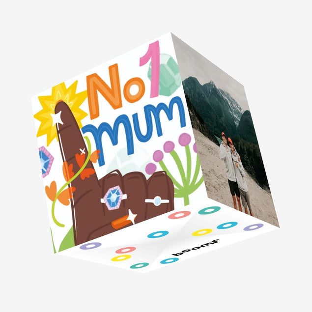 Number One Mum Mother's Day Confetti-exploding Greetings Card