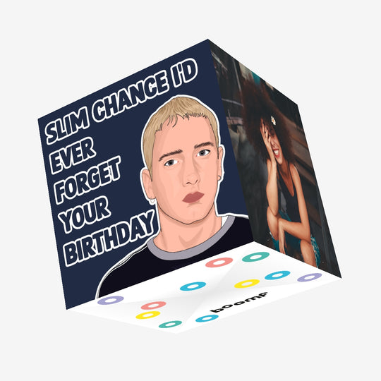 Slim Shady Happy Birthday Confetti-exploding Greetings Card